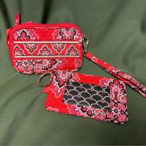 Vera Bradley Frankly Scarlet 2 Piece Accessories Set